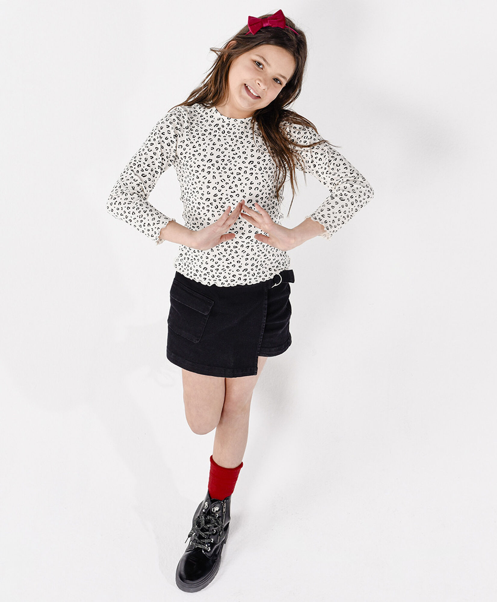Short niña denim black Short niña denim black