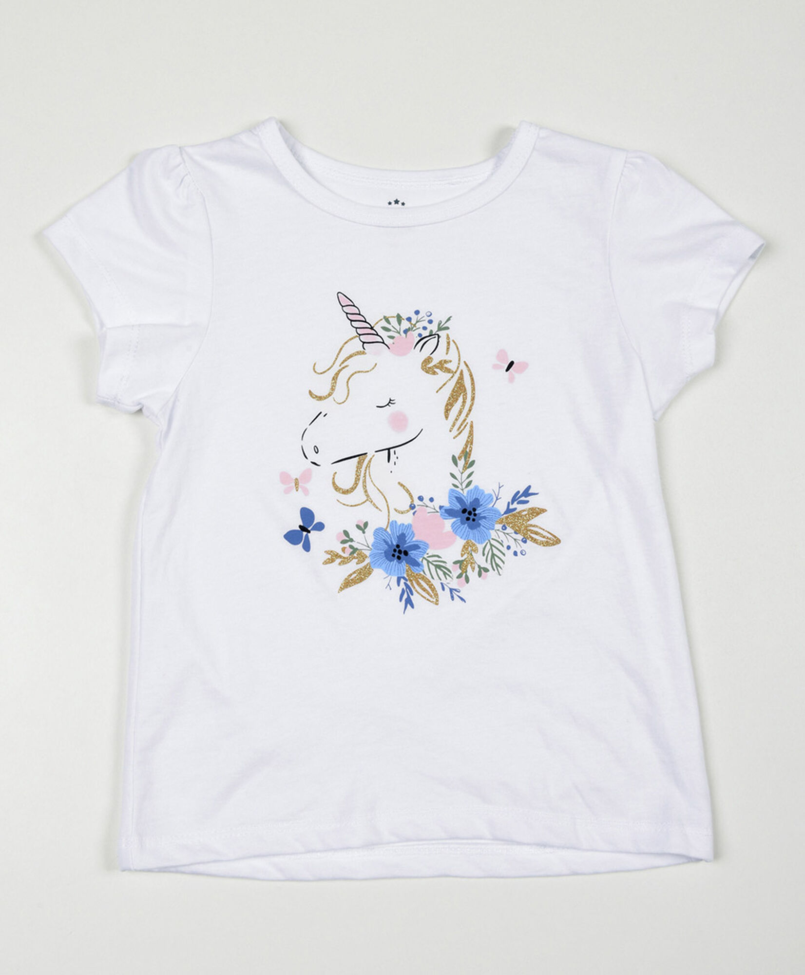Polera bebé unicornio flores Polera bebé unicornio flores