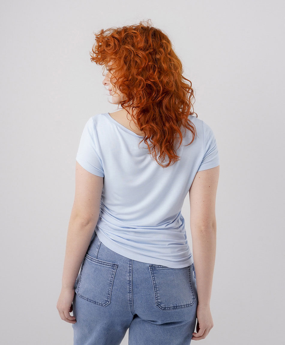 Polera mujer lazo lateral