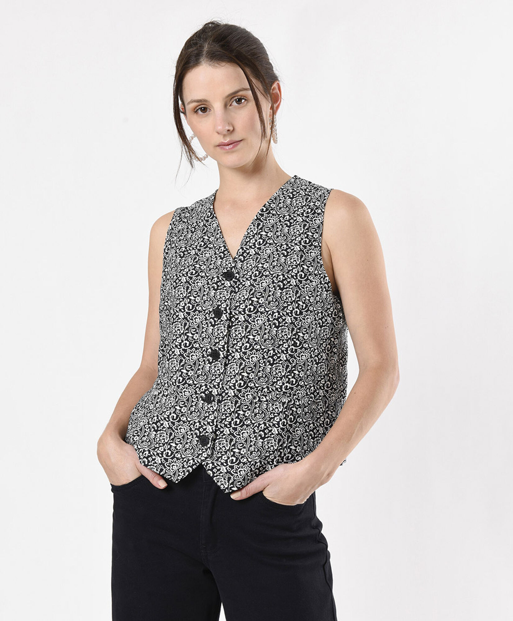 Vest mujer bicolor Vest mujer bicolor