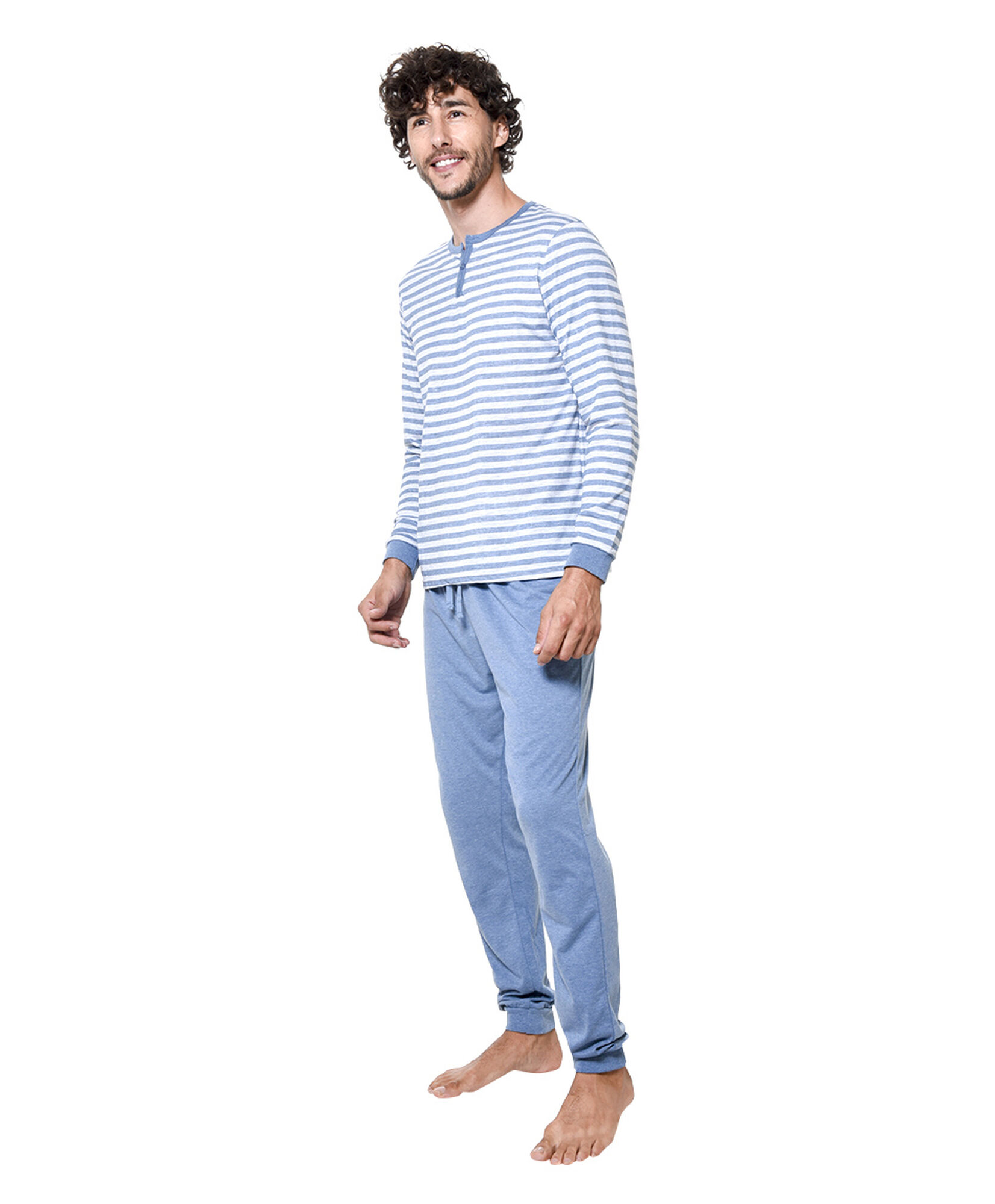 Pijama largo botones Pijama largo botones