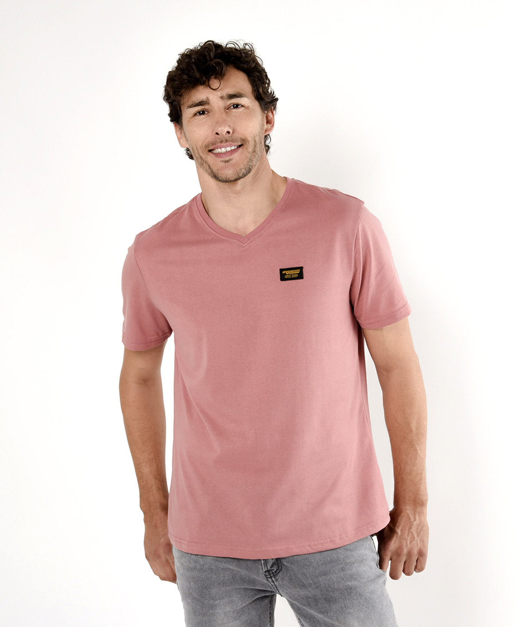 Polera hombre lisa mini logo colores Polera hombre lisa mini logo colores