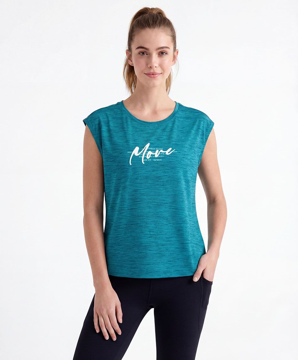Polera deportiva mujer more sin mangas