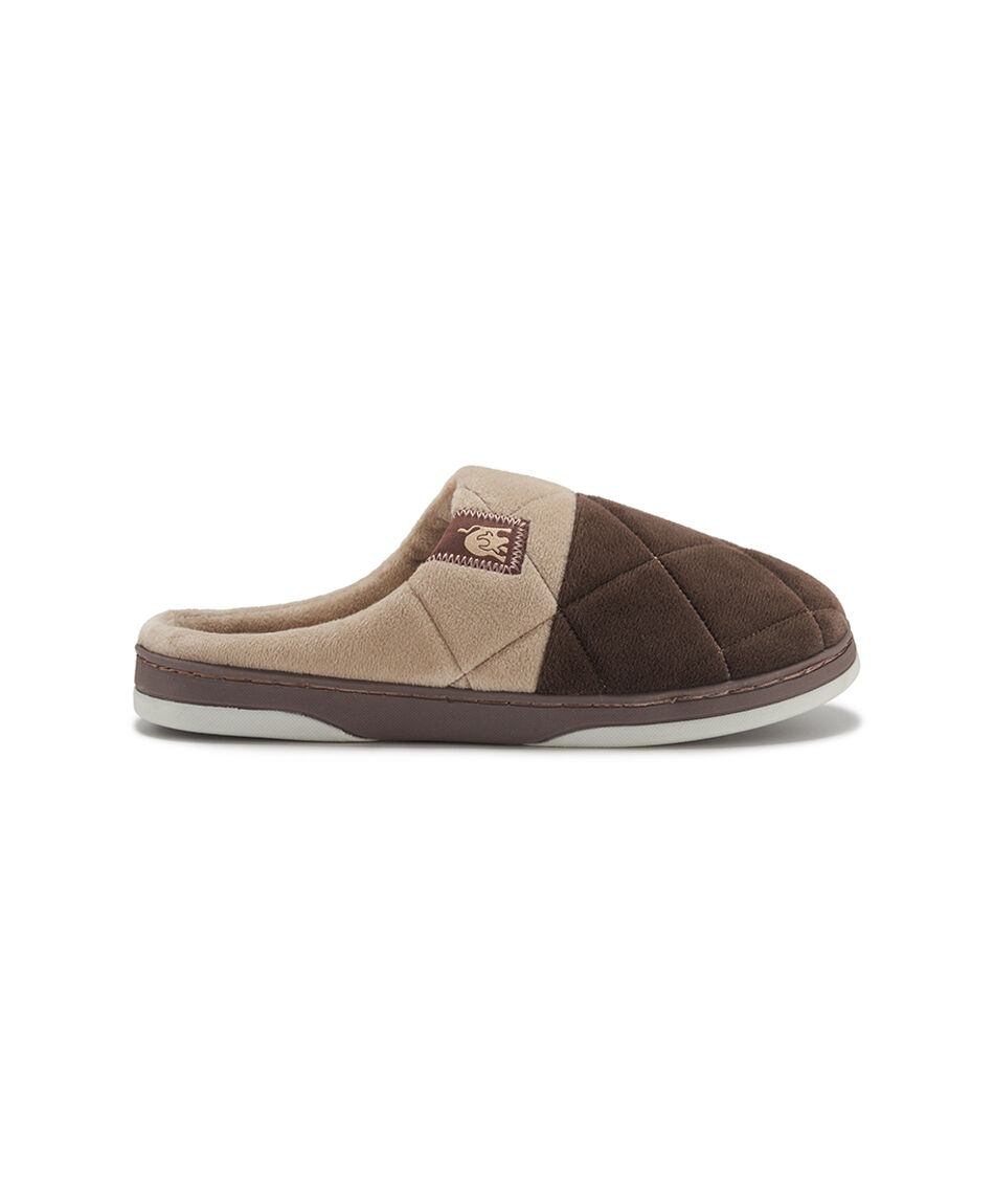 Pantuflas hombre rombos bicolor