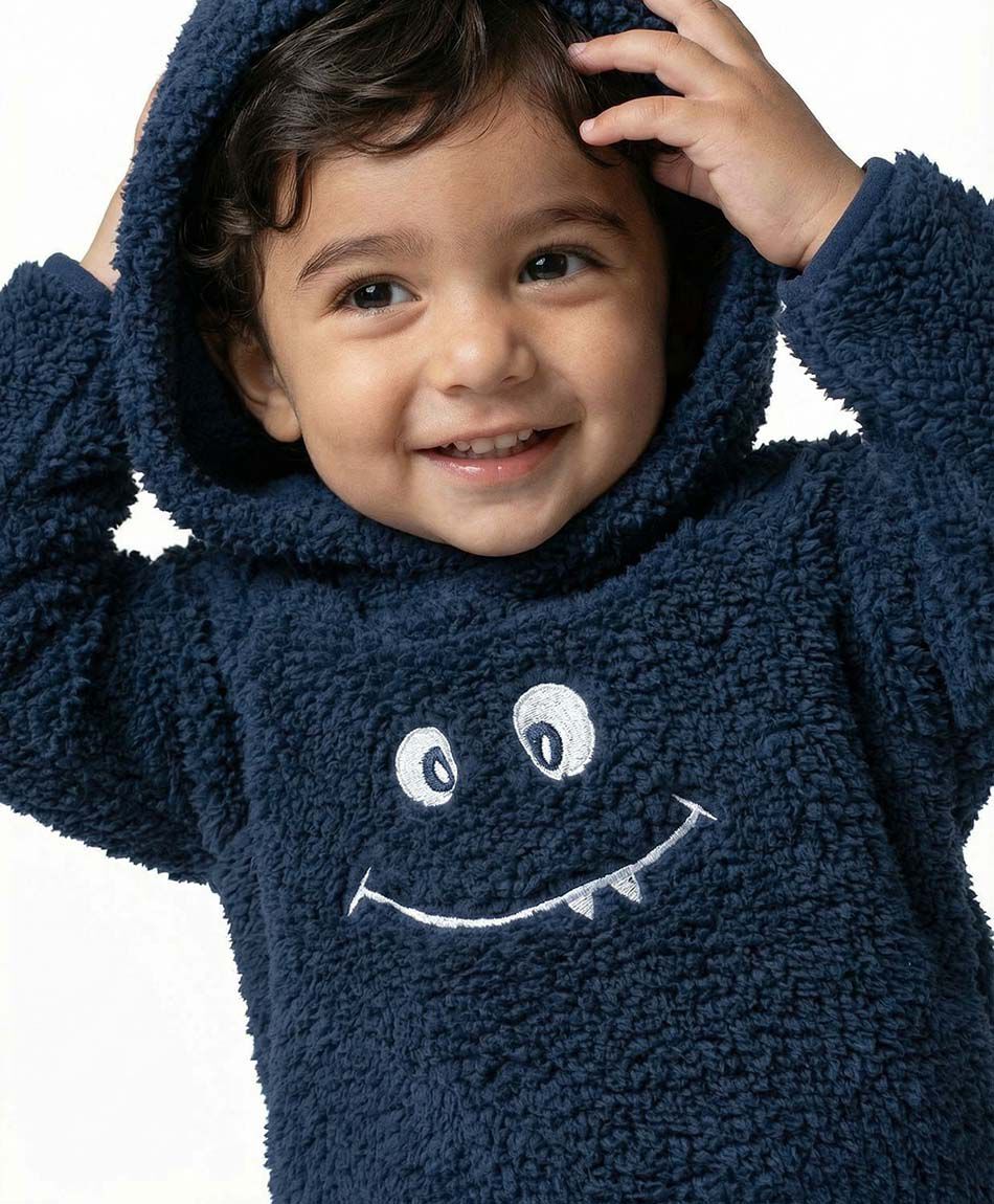 Poler&oacute;n beb&eacute; sherpas blue