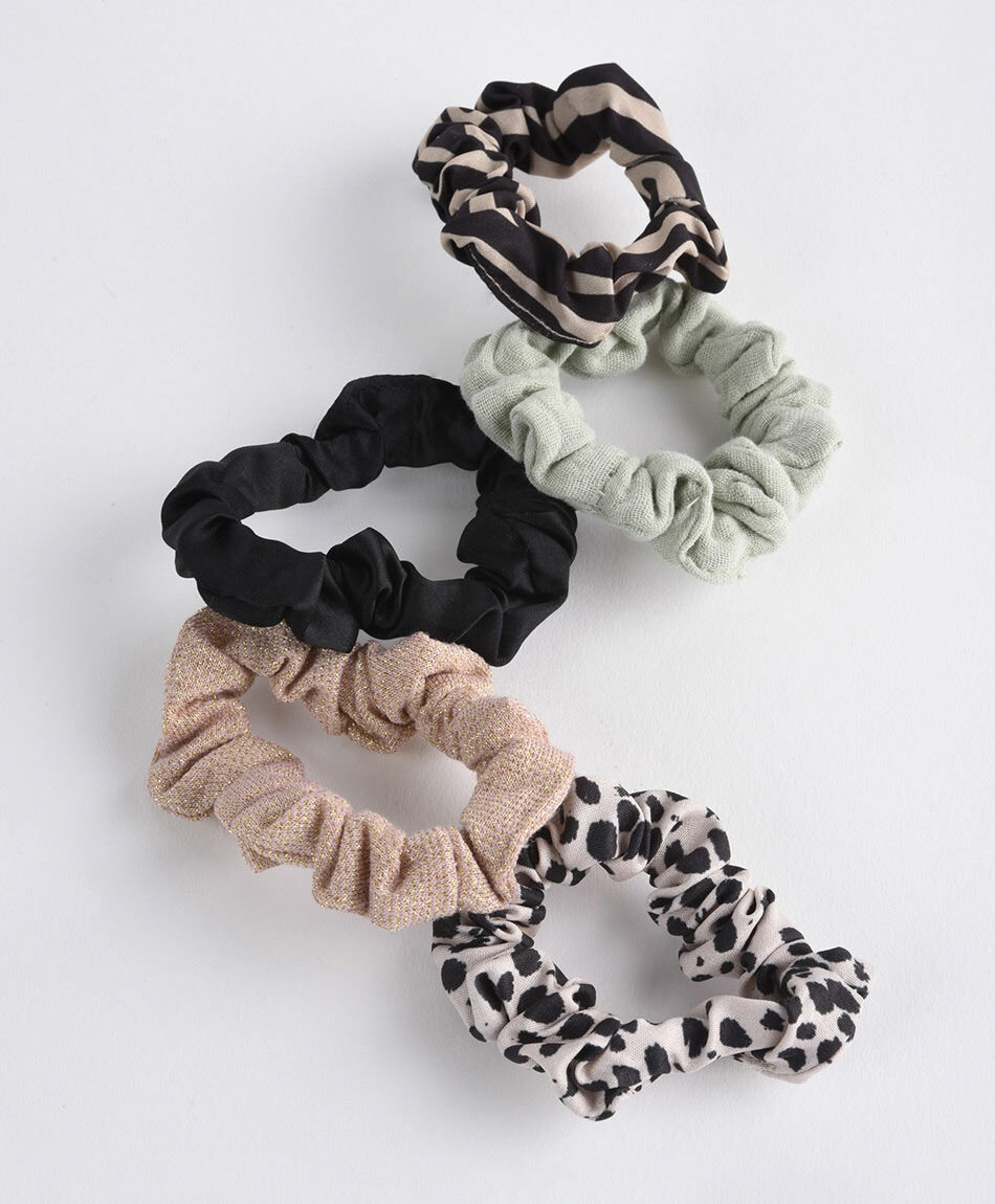 Set de colets mujer variados brillante 5 piezas