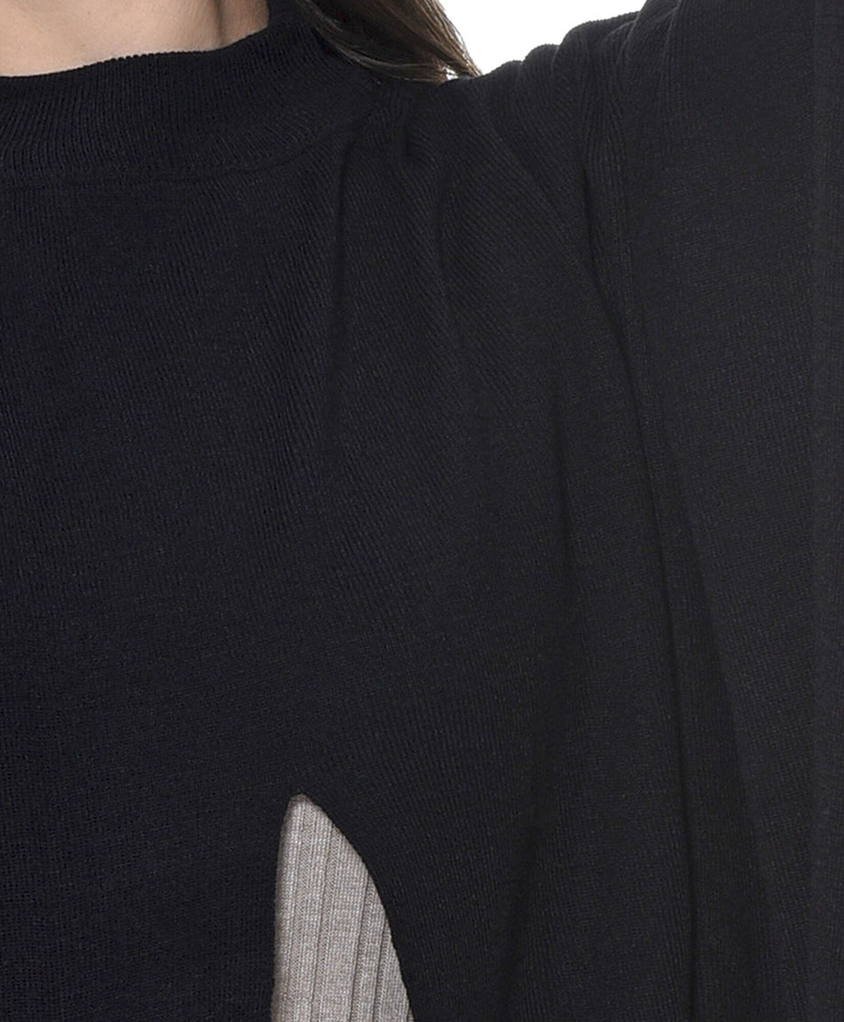 Poncho detalle abertura Poncho detalle abertura