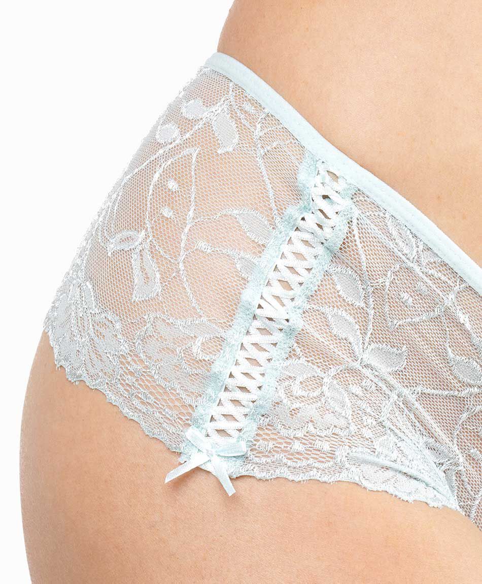 Pantaleta mujer cintas encajes