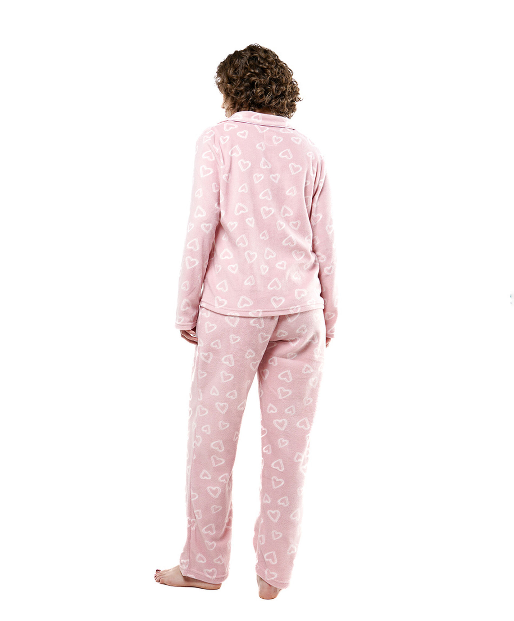 Pijama mujer corazones pink polar Pijama mujer corazones pink polar
