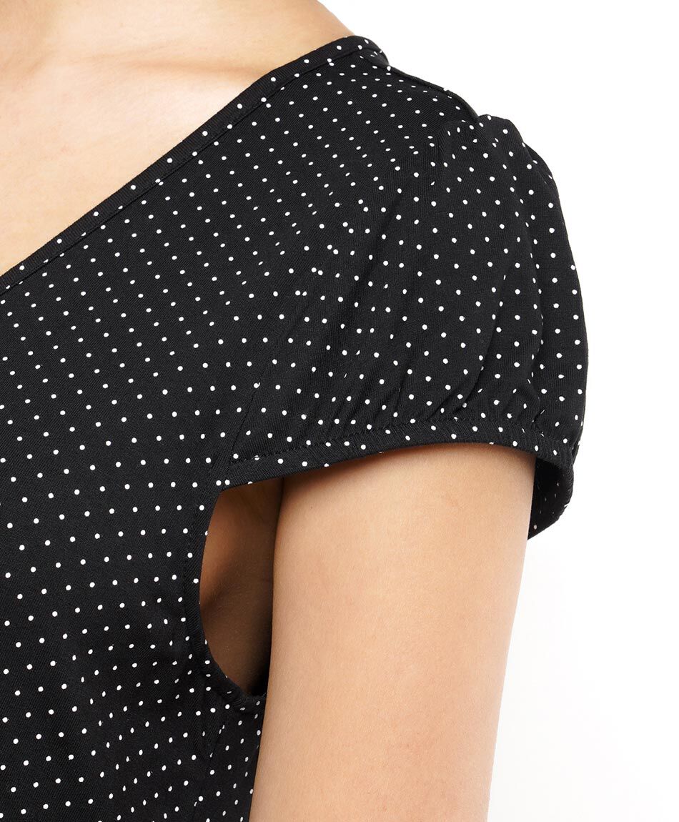 Vestido mujer puntos botones