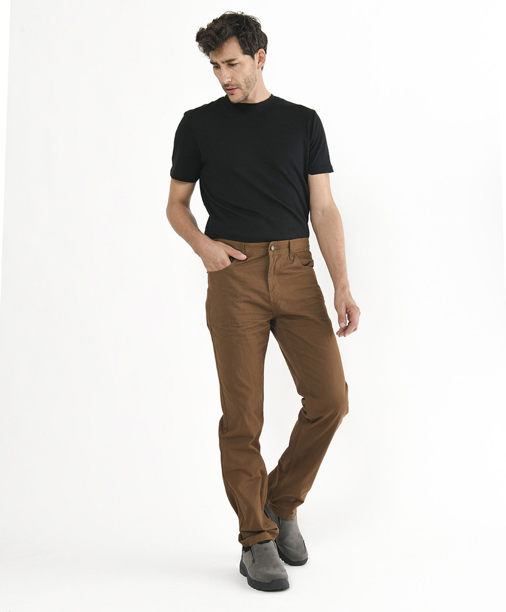 Pantalón hombre clásico café Pantalón hombre clásico café