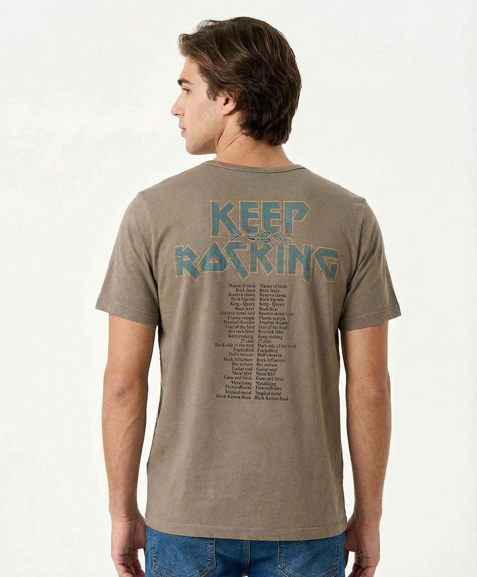 Polera hombre doble estapado paz