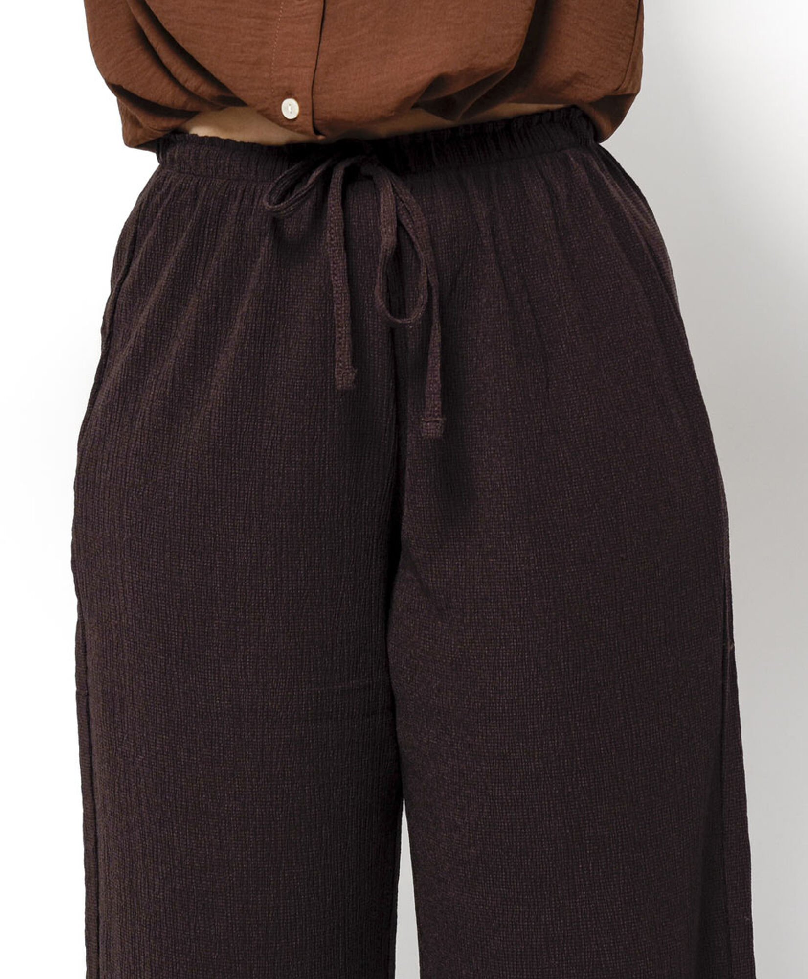 Pantalón mujer lazo wide Pantalón mujer lazo wide