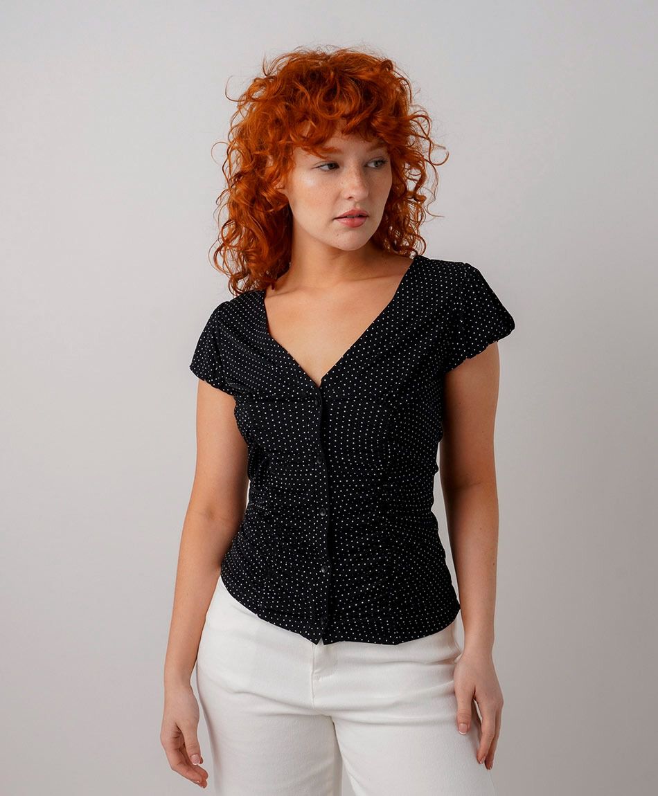 Blusa mujer lunares