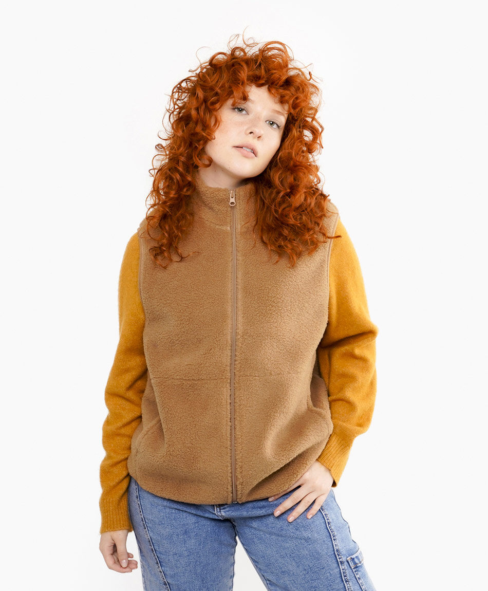 Polar mujer vest cierre