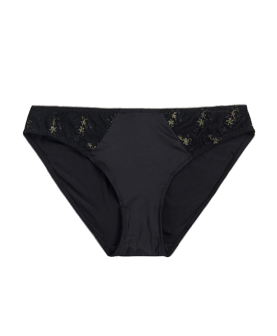 Calzón bikini mujer encajes gold