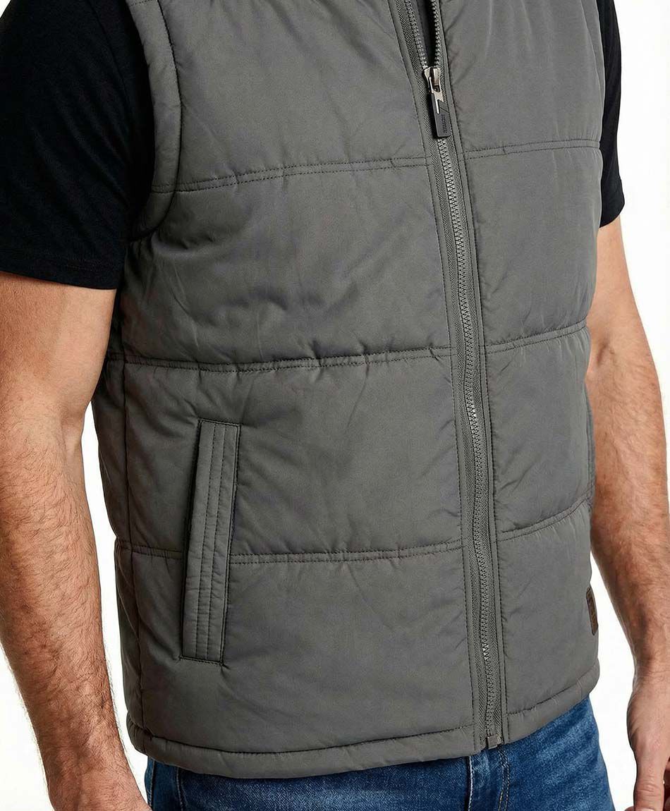Parka hombre sin mangas dark grey