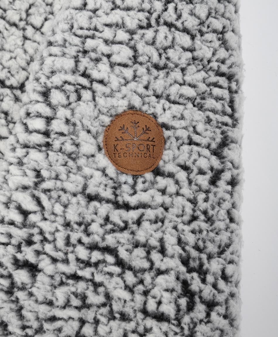 Polar deportivo mujer estilo oveja gris