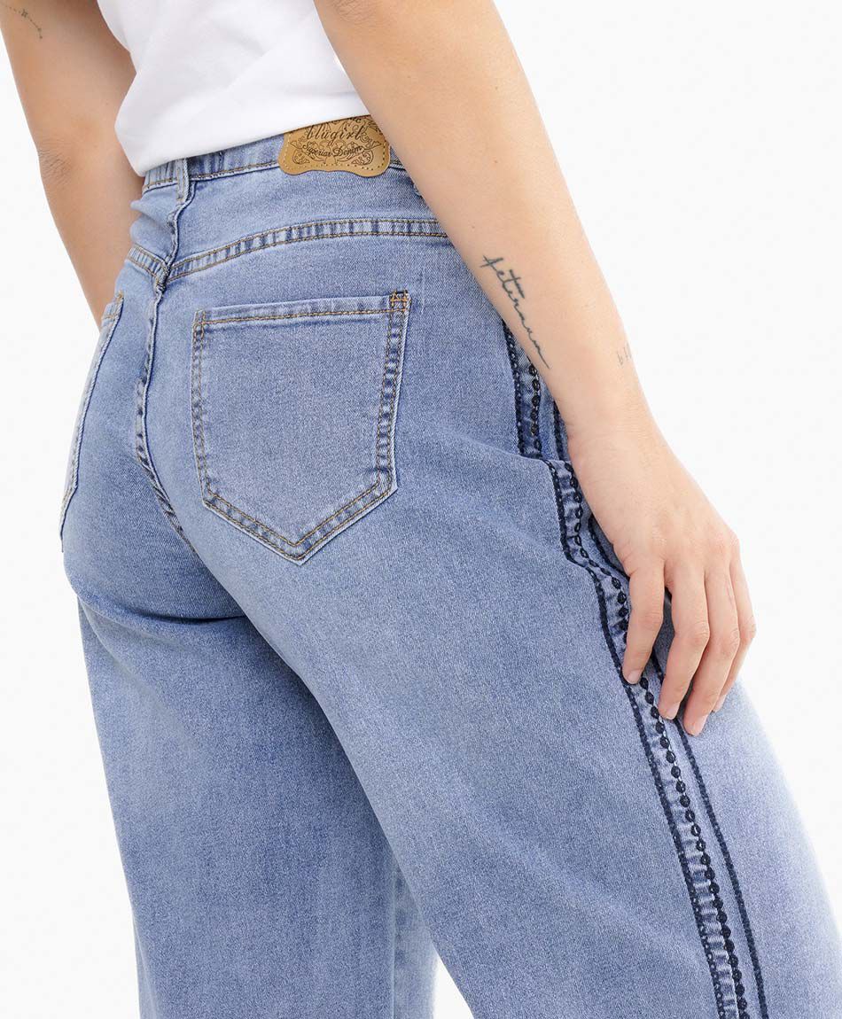 Jeans mujer  wide leg estilo ancho