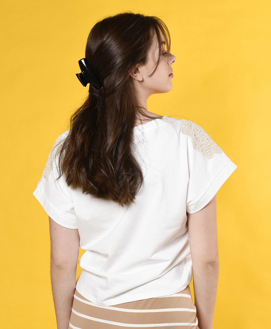 Polera manga corta cuello redondo