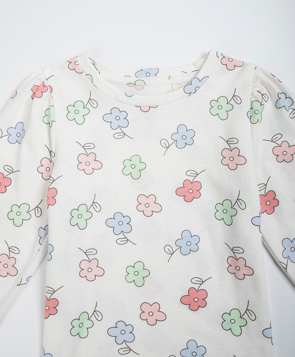 Polera beb&eacute; floreada