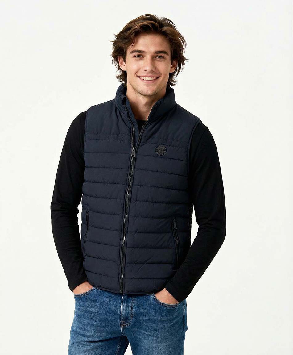 Parka hombre sin mangas navy