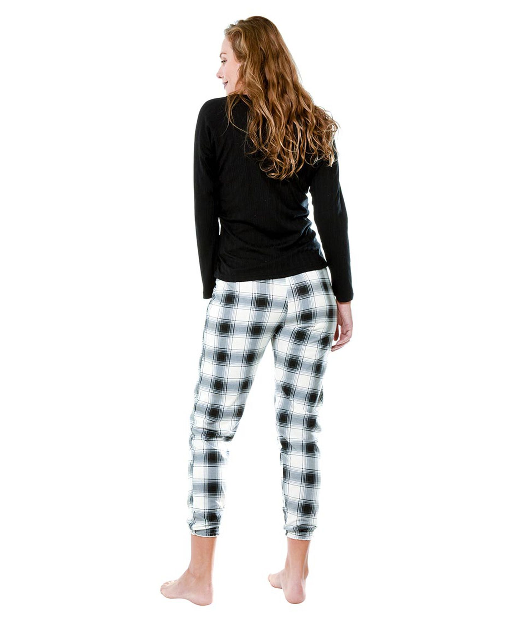 Pijama rib escoces negro Pijama rib escoces negro