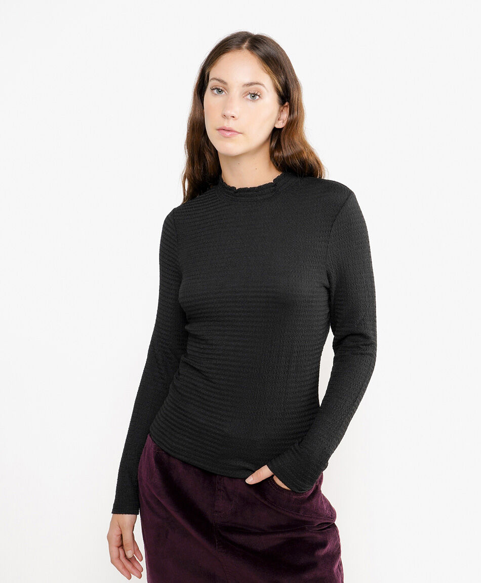 Polera mujer rugosa