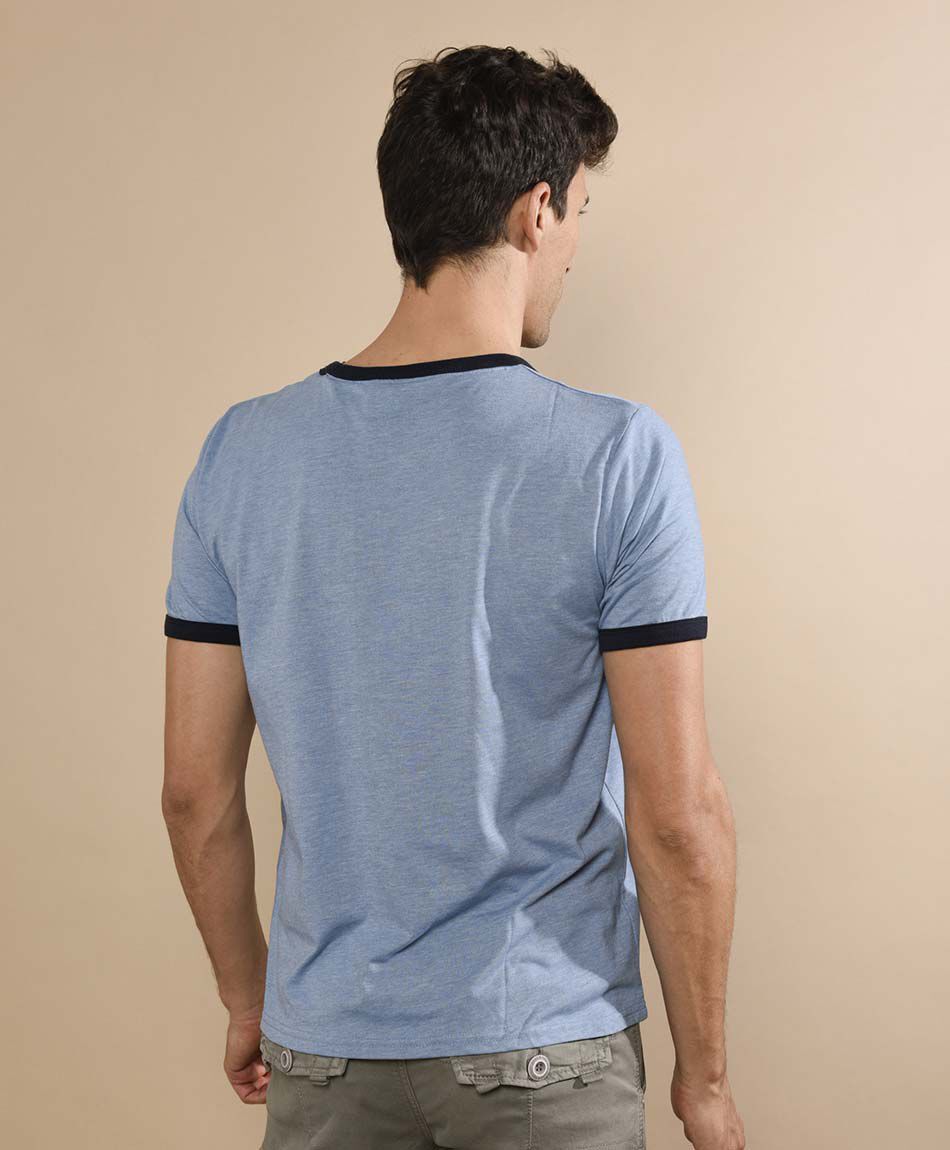 Polera manga corta cuello redondo