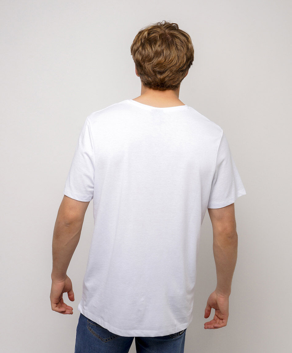 Polera hombre manga corta estampada enjoy
