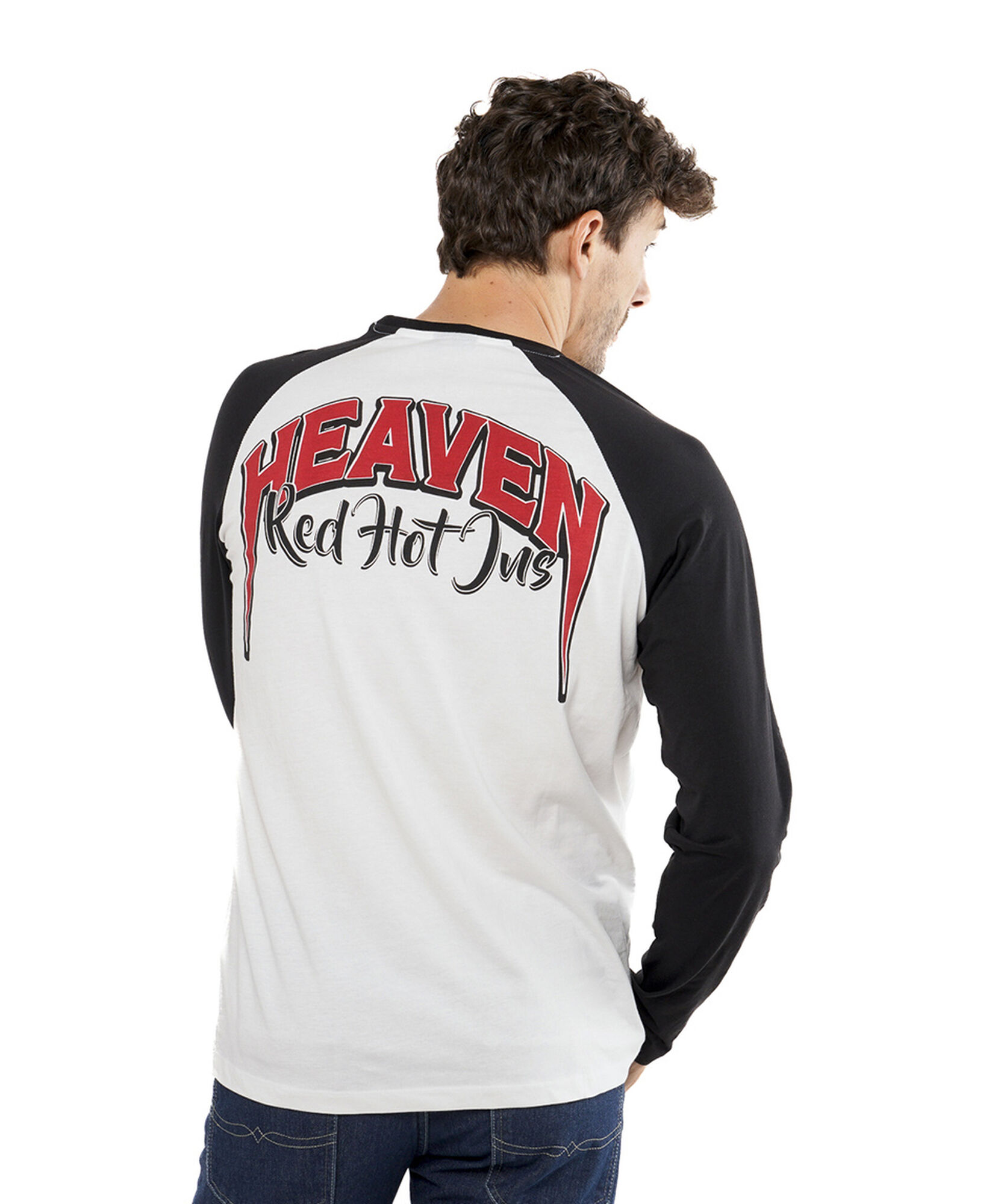 Polera hombre doble estampado bicolor Polera hombre doble estampado bicolor