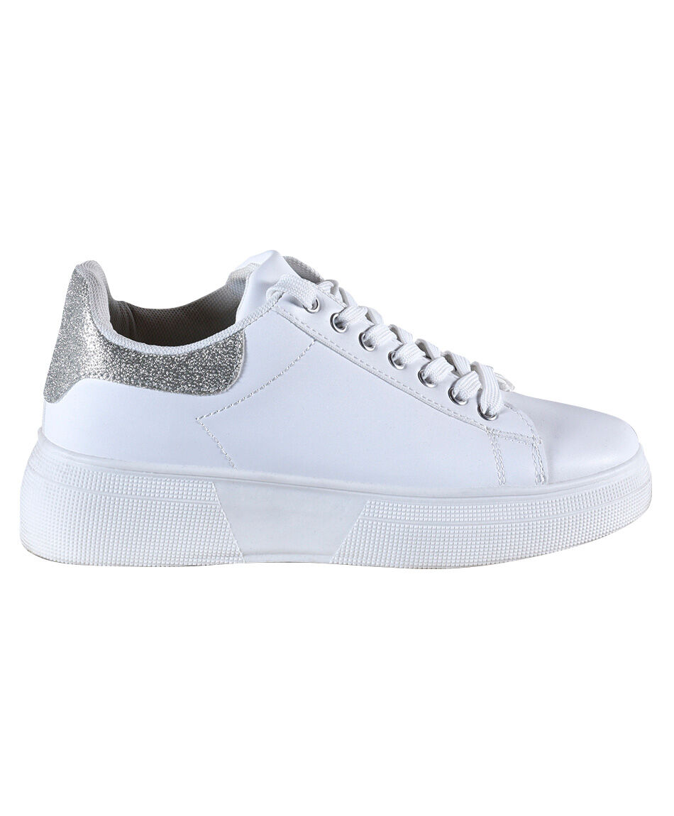 Zapatilla plataforma glitter