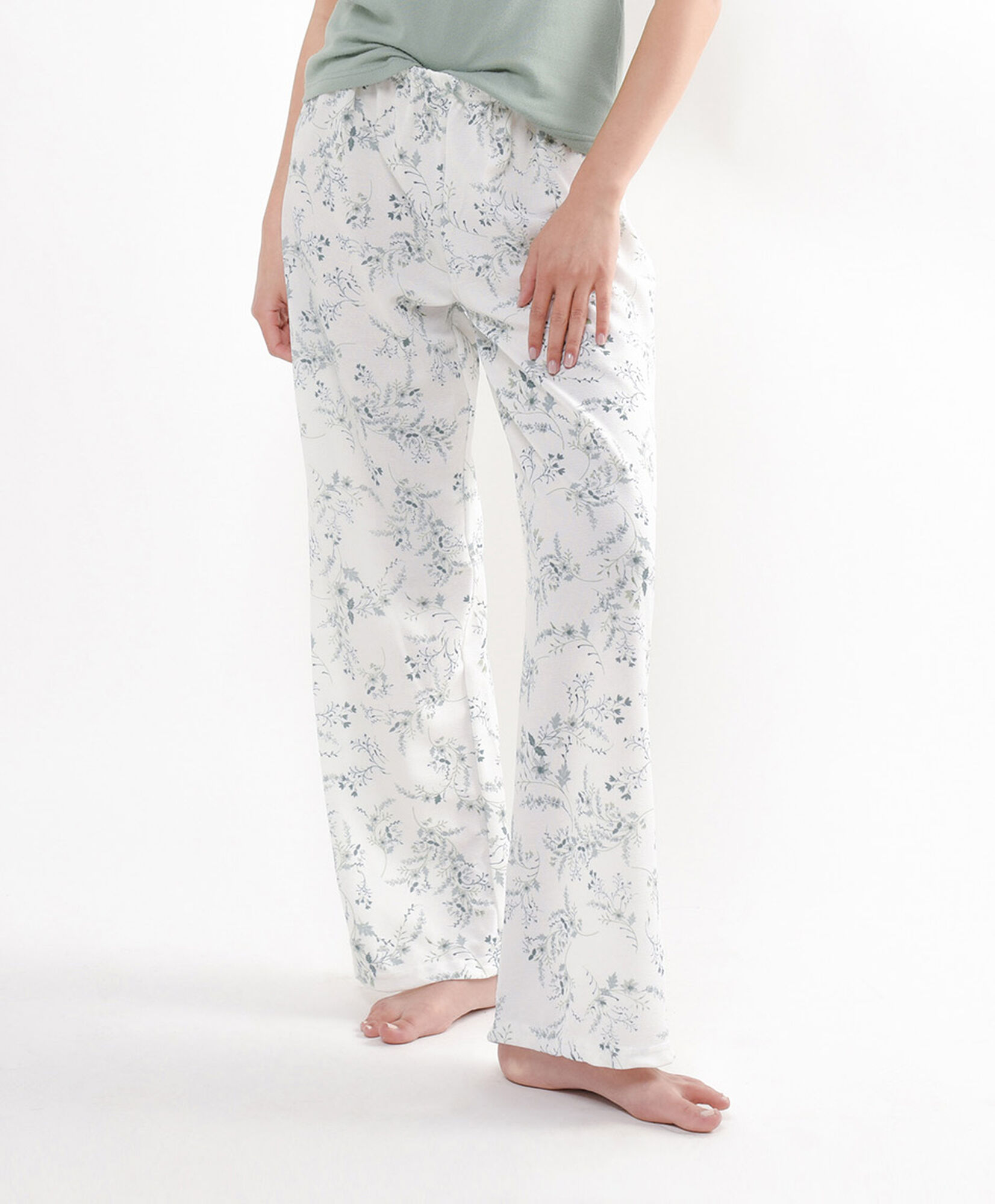 PIJ. M/C GREEN JACQUARD PANT PRINT PIJ. M/C GREEN JACQUARD PANT PRINT