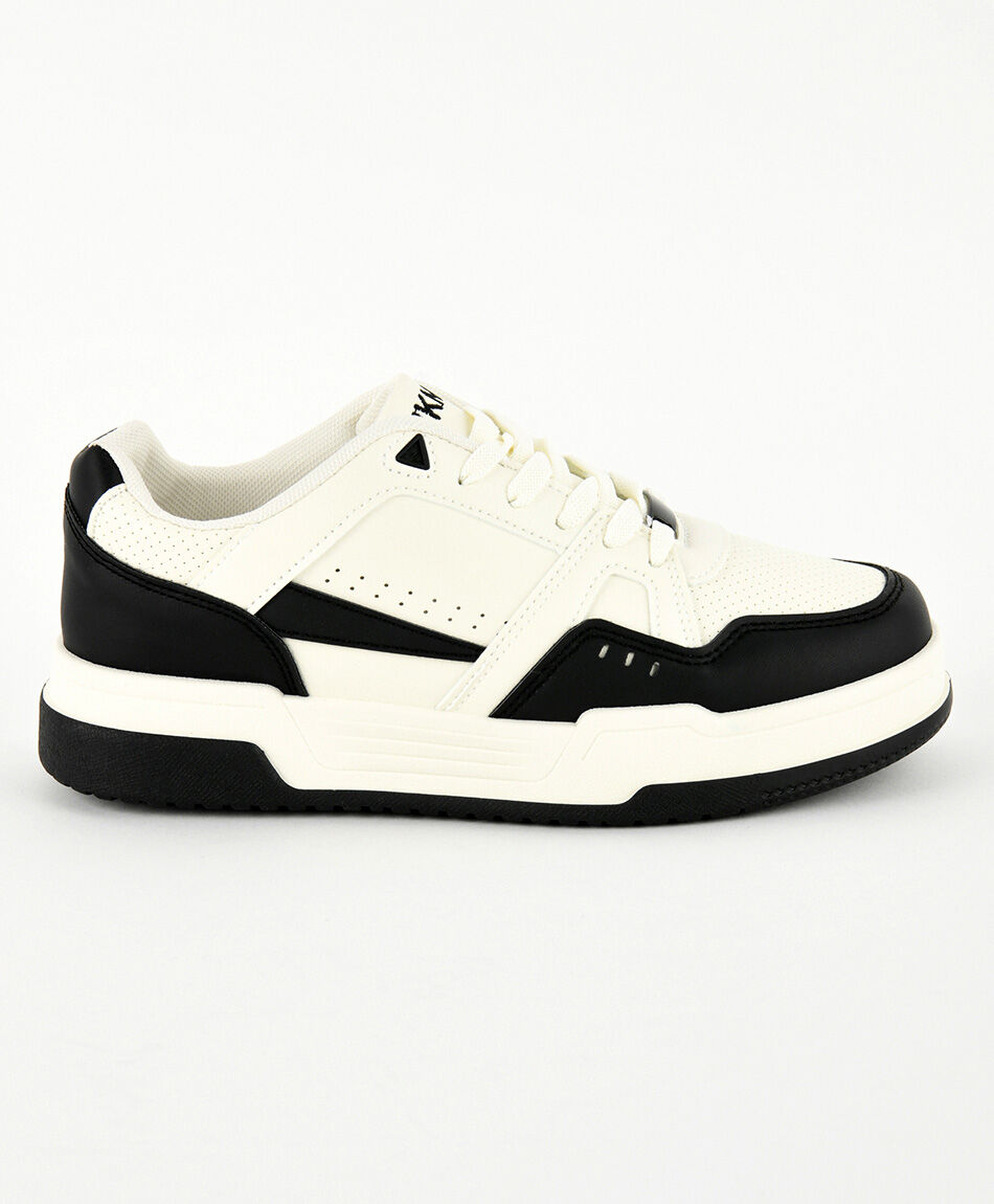 Zapatilla mujer bicolor plataforma