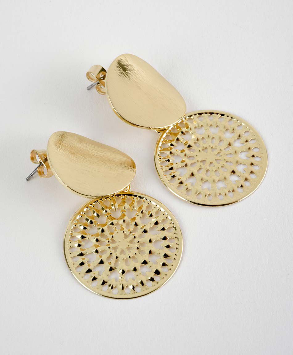 Aros mujer mandalas 2 piezas