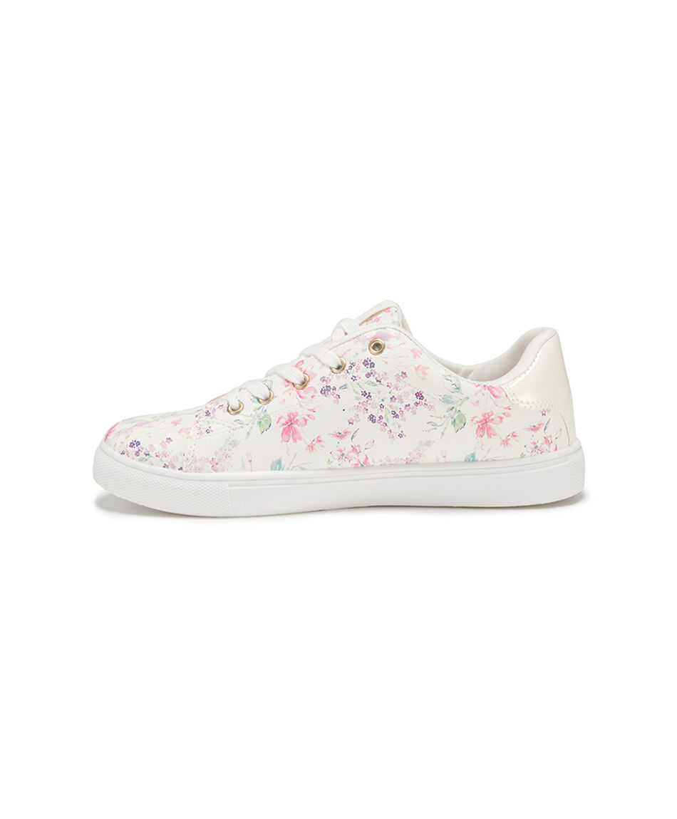 Zapatilla mujer floreada