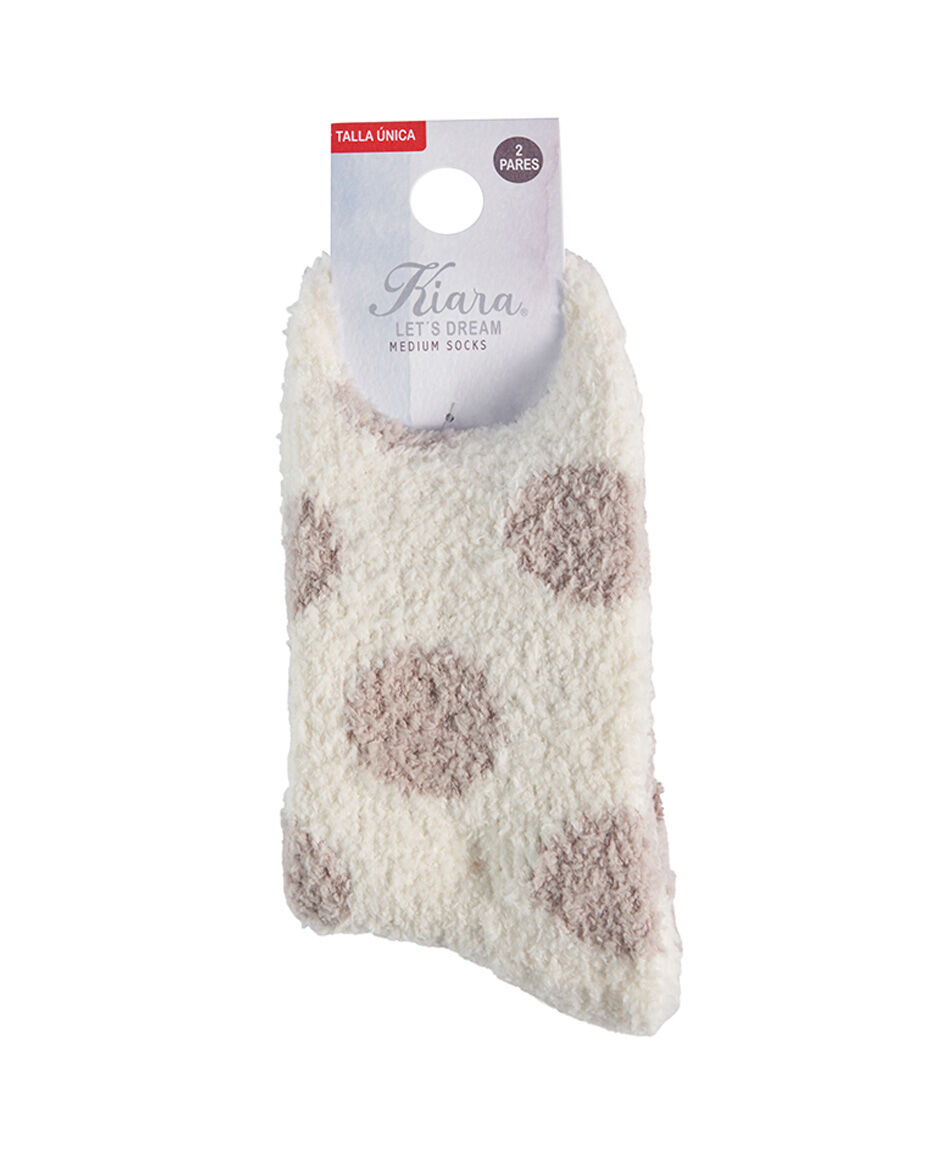 Pack 2 calcetines mujer lunares