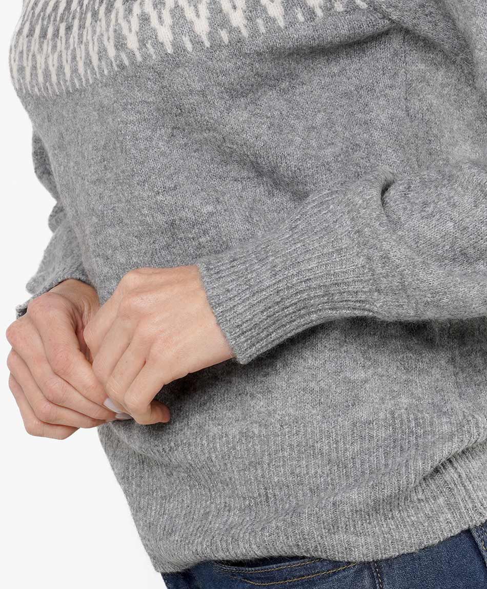 Sweater mujer n&oacute;rdico gris