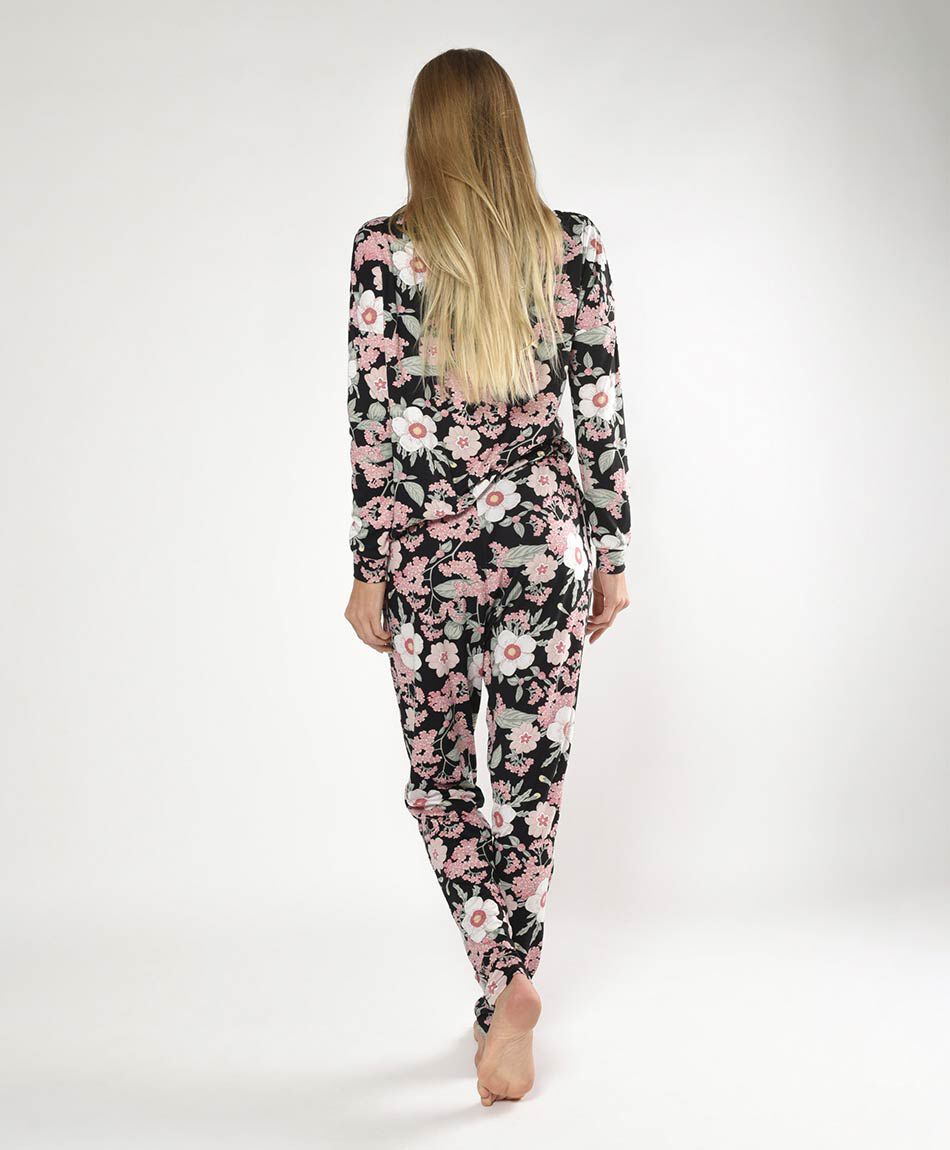 Pijama mujer floreado 2 piezas