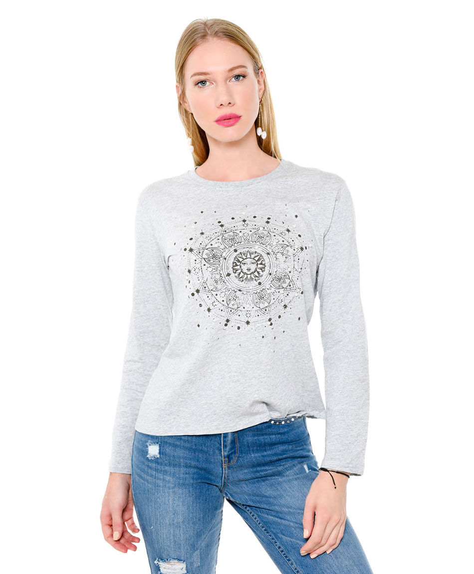 Polera luna y perlas