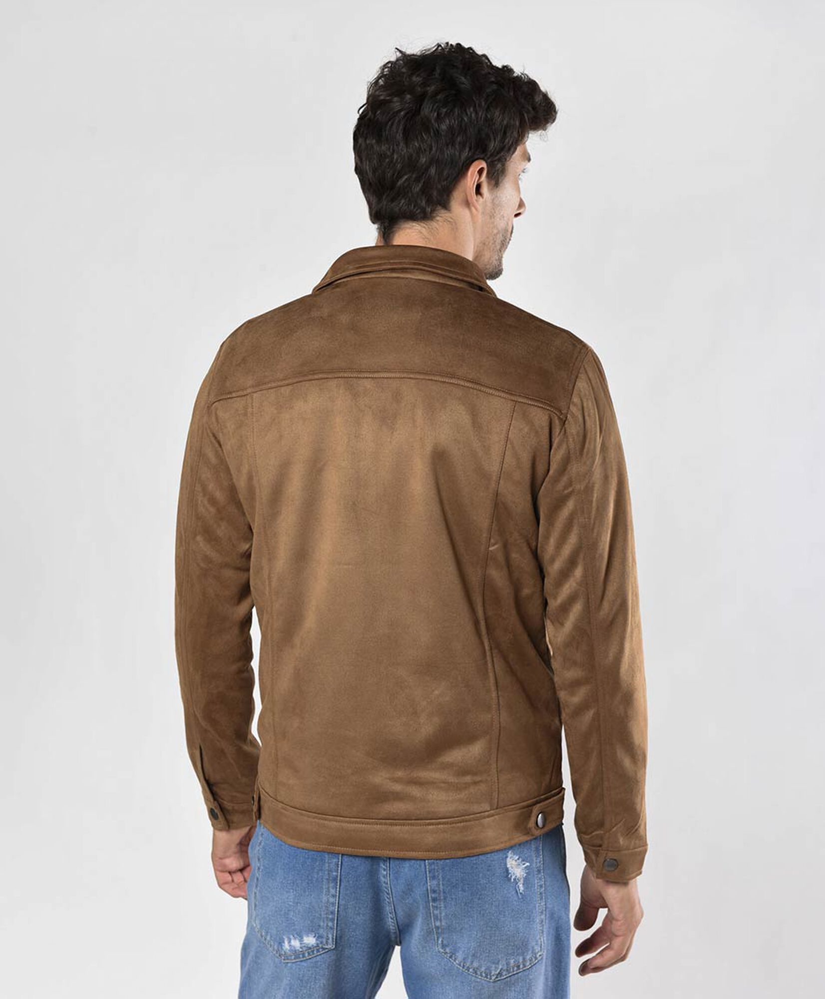 Chaqueta hombre gamuza con bolsillos Chaqueta hombre gamuza con bolsillos