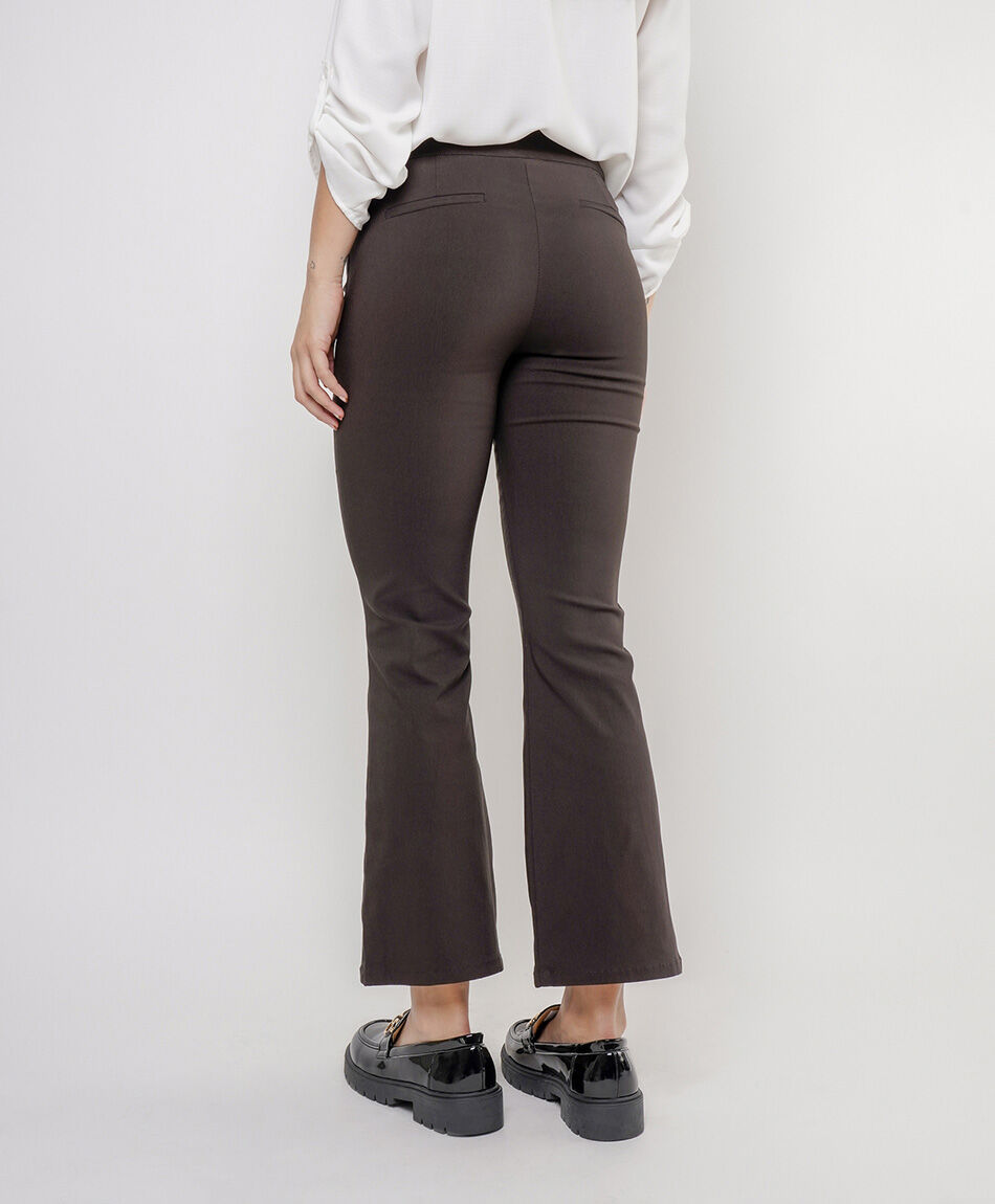 Pantal&oacute;n mujer flare elasticado