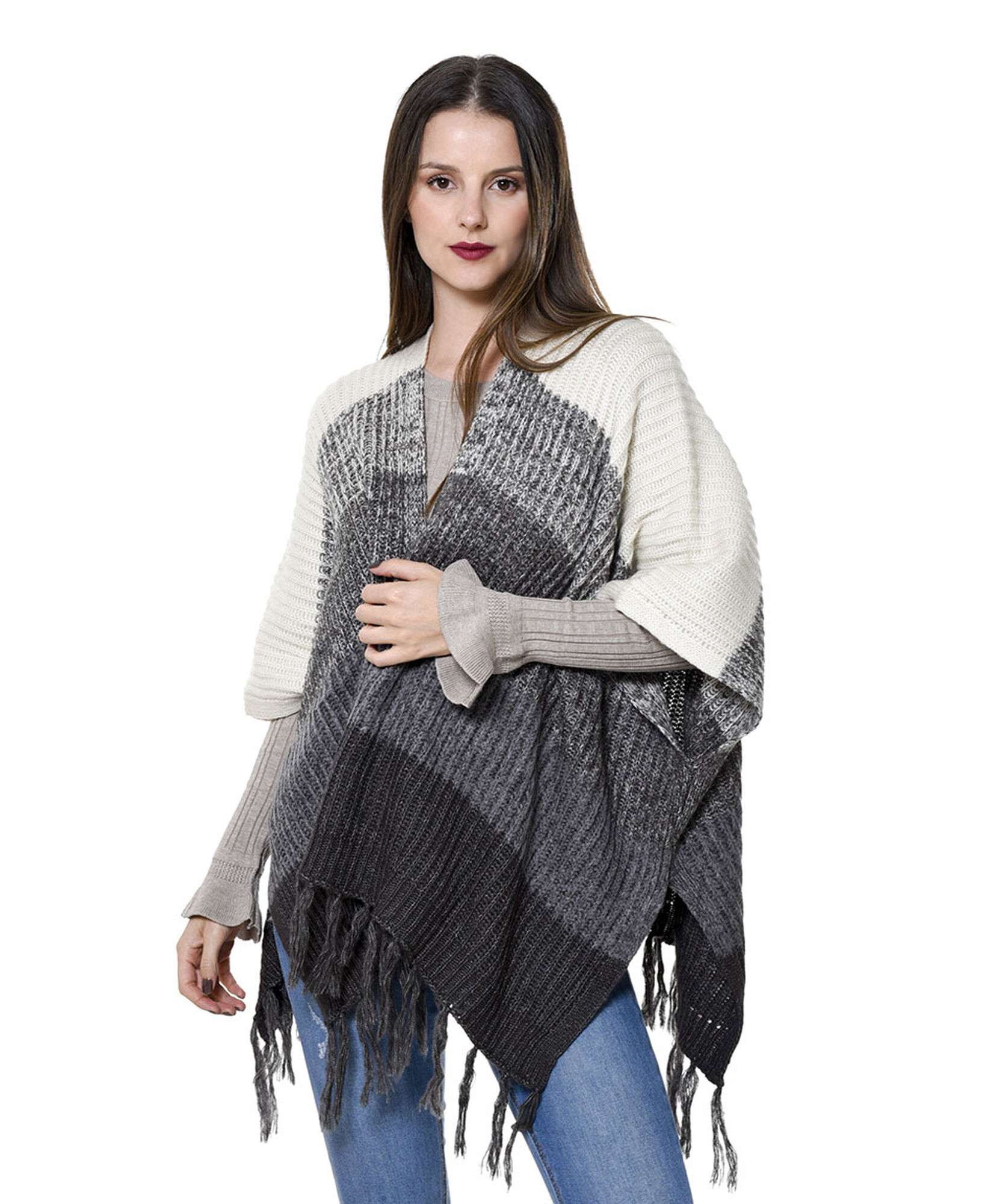 Poncho punto ingles Poncho punto ingles