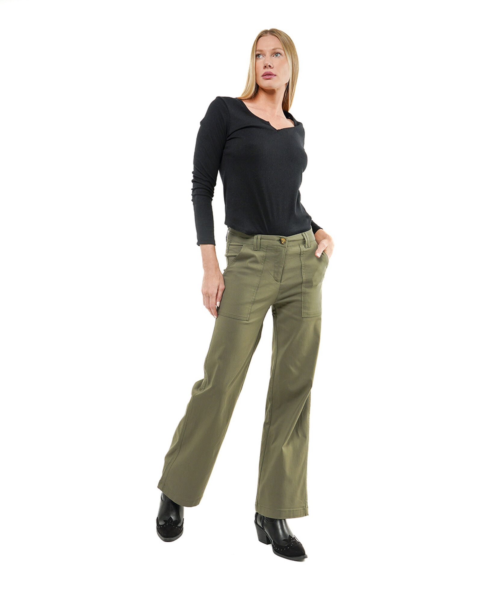 Pantalón mujer bolsillo grande Pantalón mujer bolsillo grande