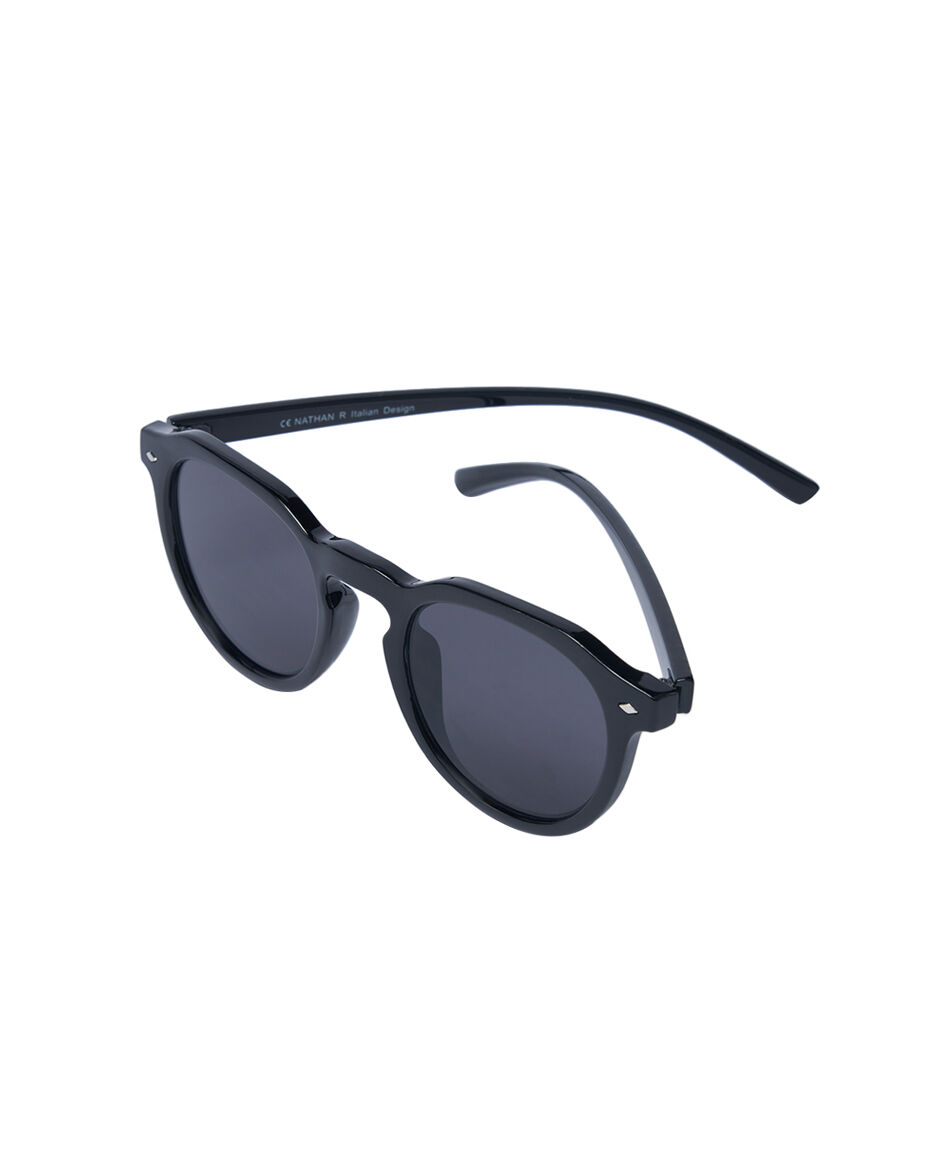 Lentes hombre redondo negro