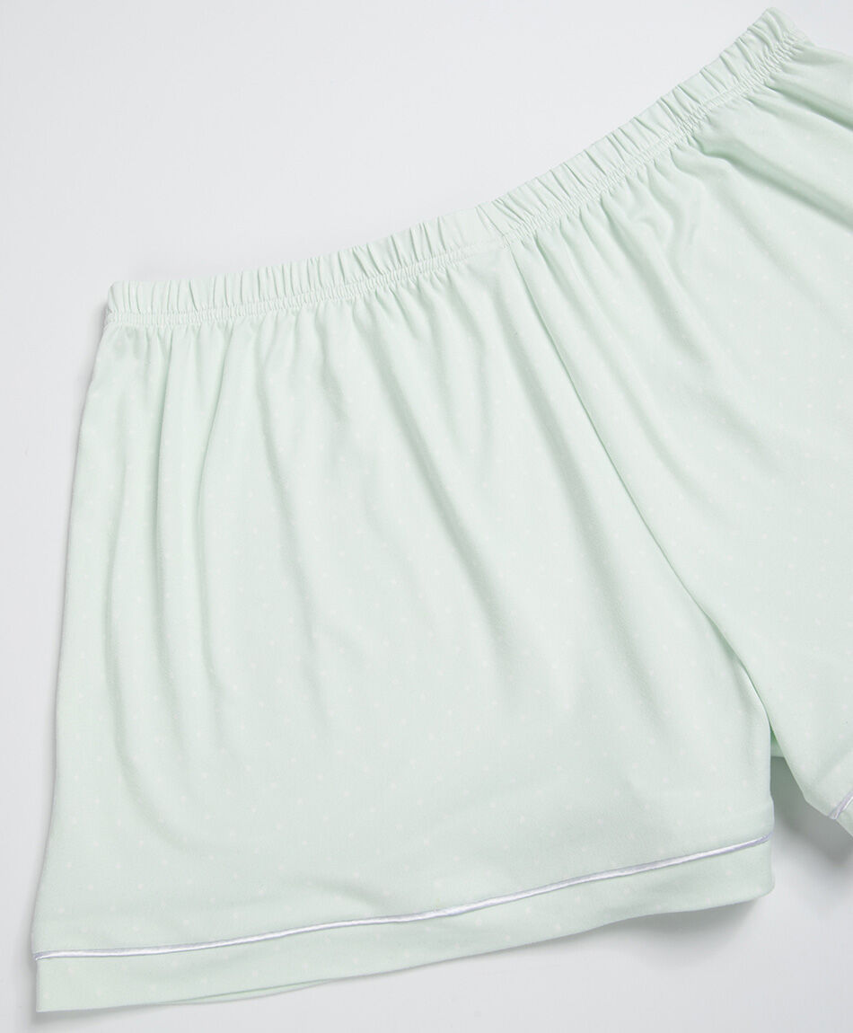 Pijama mujer camisero   verde short