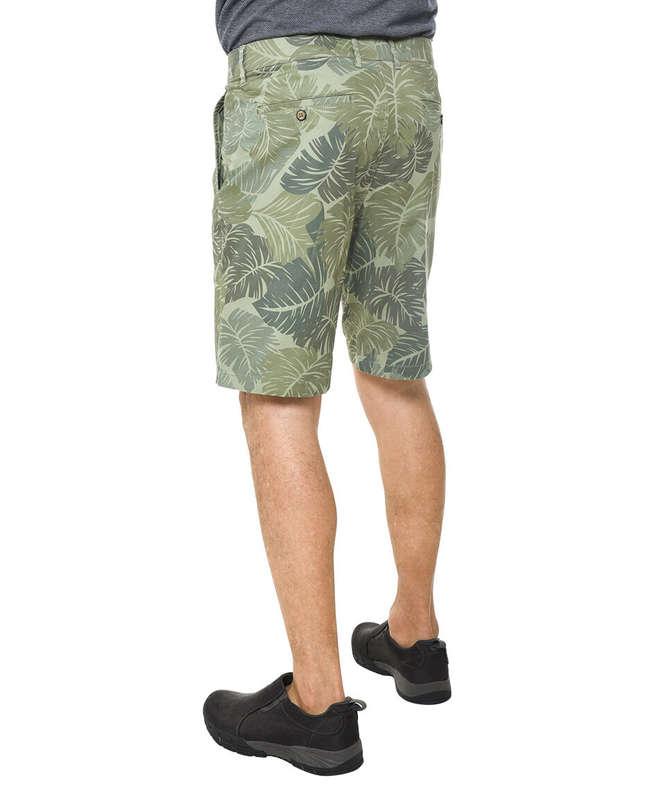 Bermuda estampado gabardina