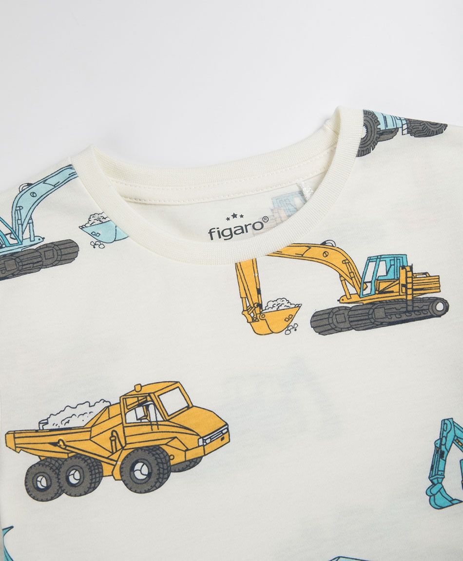 Polera beb&eacute; autos construcci&oacute;n