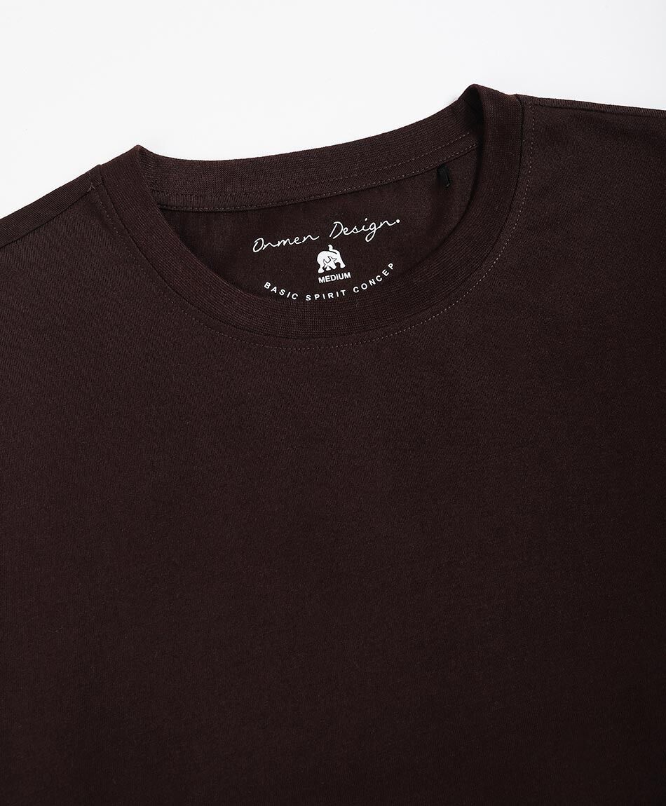 Polera hombre manga larga burdeo