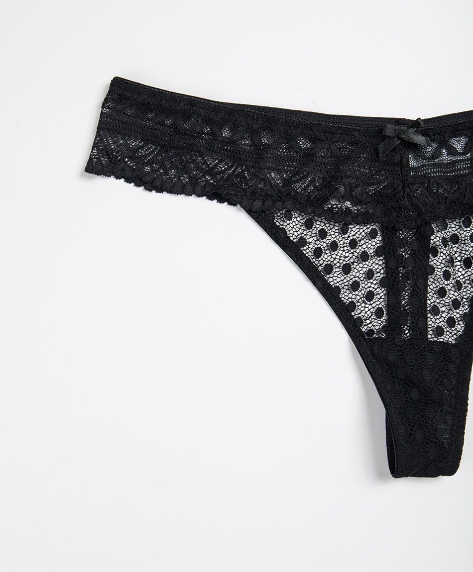 Colaless mujer mesh puntos